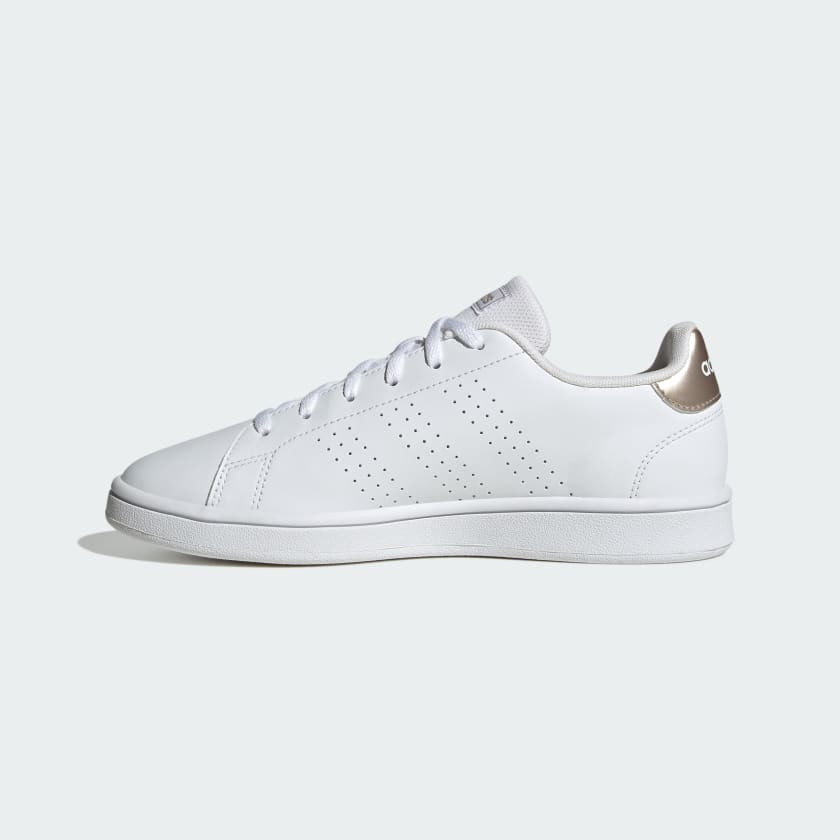 ADIDAS ADVANTAGE BASE SHOES WOMEN WHITE CHAMPAGNE Just Sport