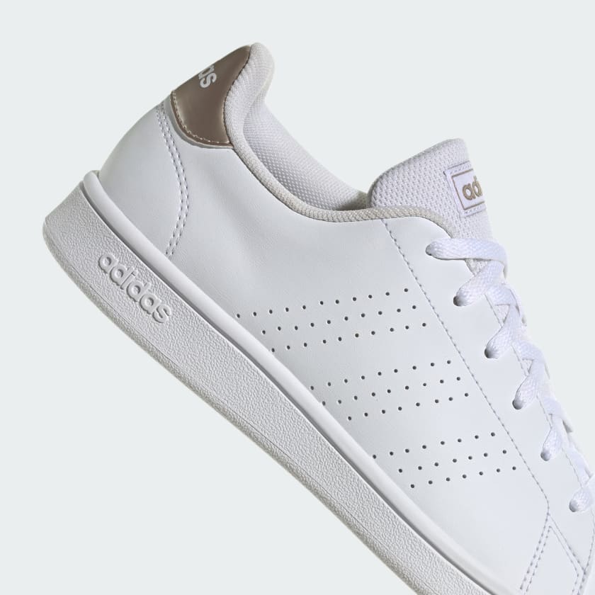 ADIDAS ADVANTAGE BASE SHOES WOMEN WHITE CHAMPAGNE Just Sport