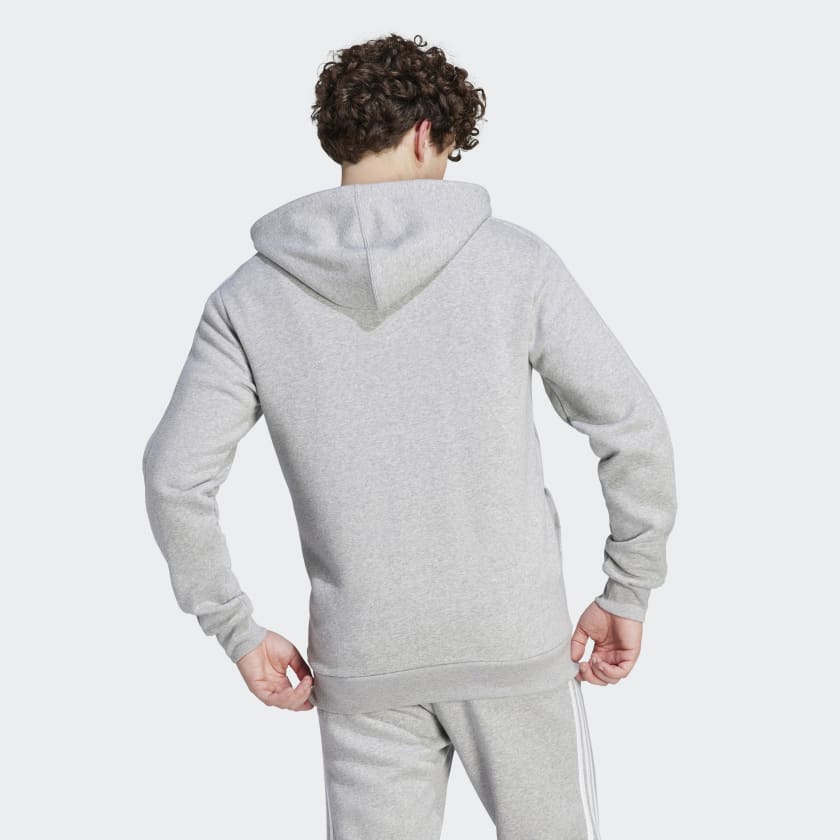 ADIDAS ESSENTIALS FLEECE 3-STRIPES FULL-ZIP HOODIE - MENS ADIDAS ESSENTIALS FLEECE 3-STRIPES FULL-ZIP HOODIE - MENS