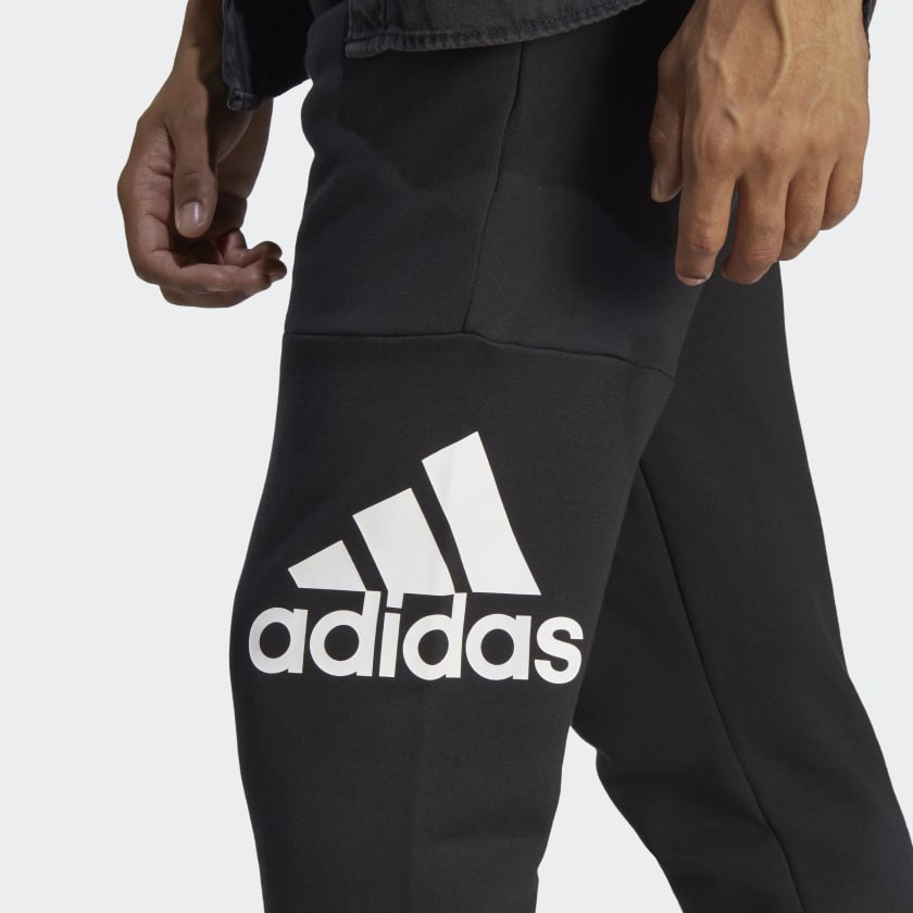 Adidas Essentials French Terry Tapered Cuff Logo Pant Mens Black Just Sport