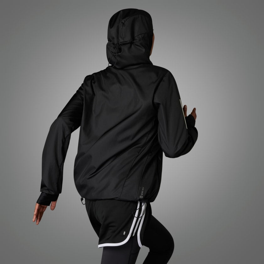 Black adidas windbreaker sales