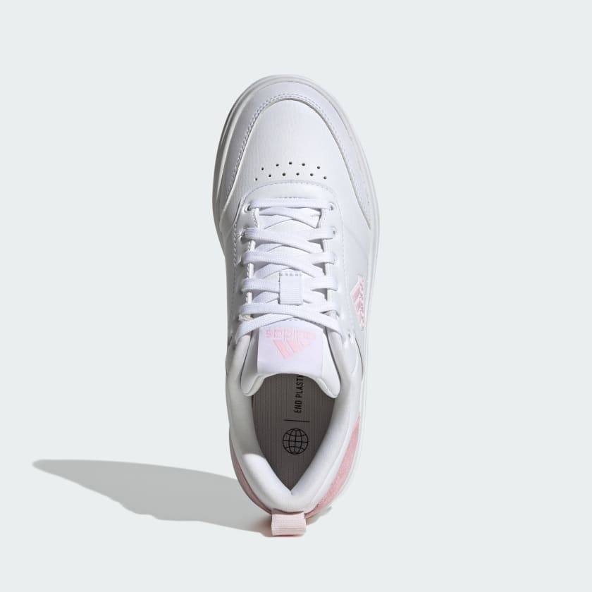 ADIDAS PARK STREET SHOES - WOMEN - WHITE/PINK Just Sport ADIDAS PARK STREET SHOES - WOMEN - WHITE/PINK Just Sport