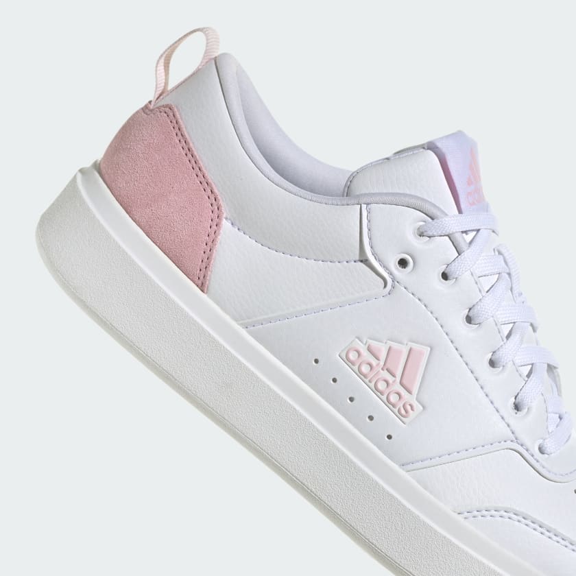 ADIDAS PARK STREET SHOES - WOMEN - WHITE/PINK Just Sport ADIDAS PARK STREET SHOES - WOMEN - WHITE/PINK Just Sport