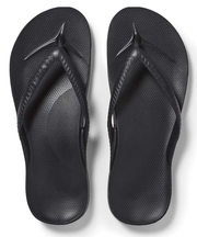 Archies Arch Support Thongs Black