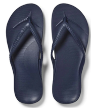 Archies Arch Support Thongs Navy