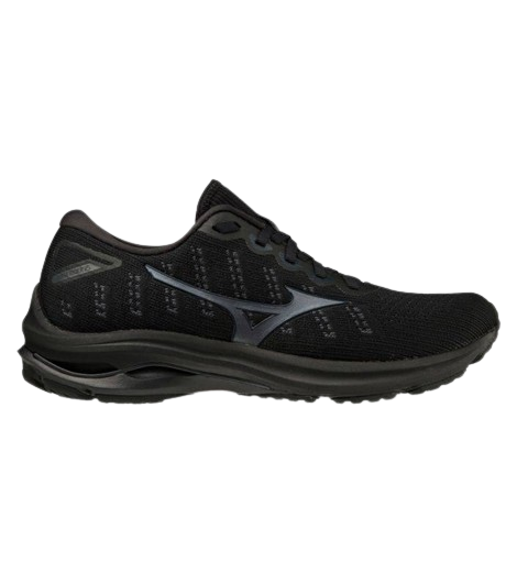 Mizuno Wave Rider 25 Waveknit Mens Black/Ebony -=LAST PAIR