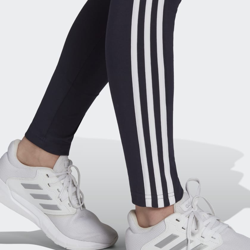 Adidas 3 Stripe Leggings Womens Black