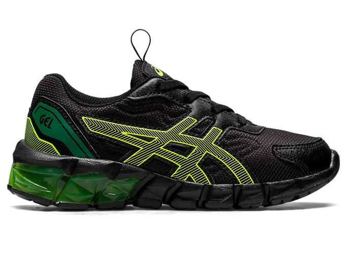 ASICS Gel Quantum 90 PS Kids Black Safety Yellow Just Sport
